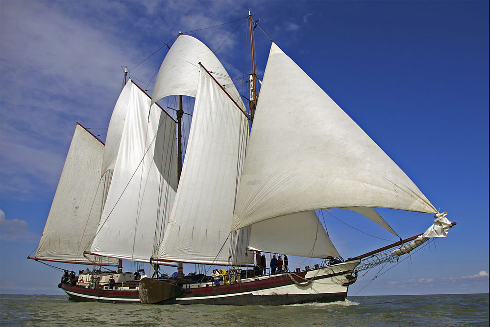 Zeilen op het IJsselmeer
